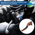 thumbnail image 3 of Palancas de freno y embrague cortas y largas para Yamaha YZF R1 99-01, palanca de freno ajustable en 6 posiciones, aleación de aluminio, negro y naranja, 3 of 6