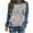 Blue christmas sweatshirt, variant on Christmas Sweatshirt Womens Ugly Christmas Sweater Color Patchwork Trendy Christmas Tree Print Pullover Tops Ladies Raglan Sleeve Crewneck Sweatshirt