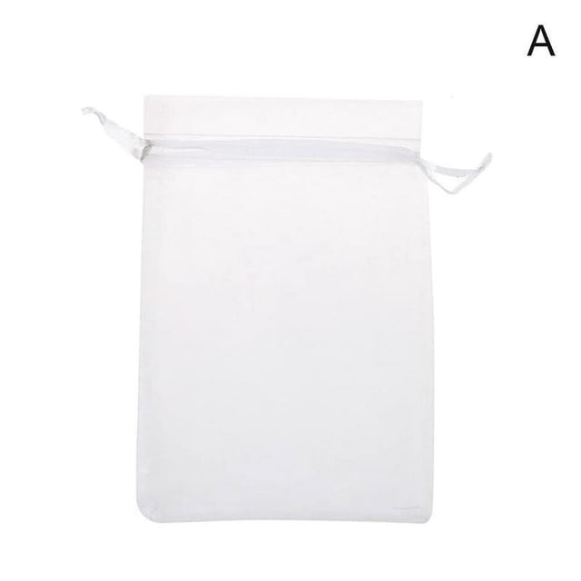 Pure Color Organza Drawstring Gift Bag for Wedding Favors & Storage