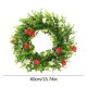 thumbnail image 3 of Spring Wreaths For Front Door Outside Welcome Summer Flower Plant Immortal Flower, 3 of 4
