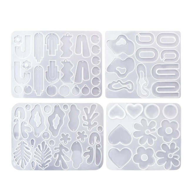 4x fundición de silicona perfecl forma de flor de corazón herramienta de Artesanía resistente a altas temperaturas