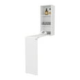 thumbnail image 6 of White Folding Table With Storage, Valley - Kitchen Modern Aesthetic. Scratch-. Built-in Shelves. 66.4" H X 13.7" W 42.6" D. Assembly Required Storage Practical Furniture. Scratch- Surface. Shelf., 6 of 6
