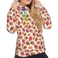 thumbnail image 4 of KLL Sea Shells for Womens Pullover Hoodie with Pocket Hooded Long Sleeve Shirts Sweatshirt for Women-X-Large, 4 of 7