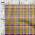 thumbnail image 1 of oneOone Cotton Jersey Gray Fabric Madras Check Dress Material Fabric Print Fabric By The Yard 58 Inches Wide, 1 of 4