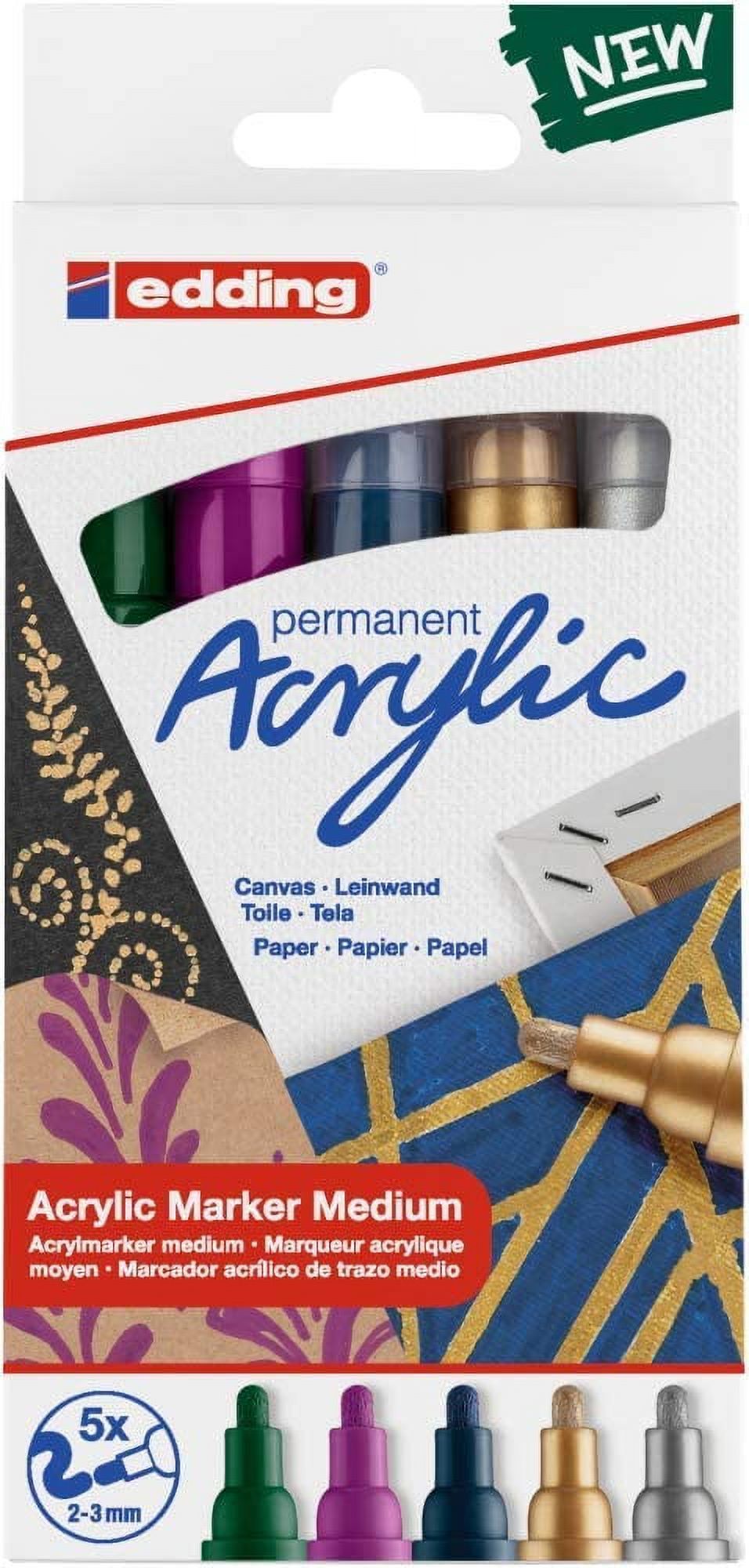 5100 Acrylic Marker Med Set/5 Festv