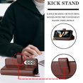 thumbnail image 3 of Compatible avec Samsung Galaxy Z Fold3 5G Étui Portefeuille Premium à Fermeture Éclair Grand Espace à Rabat en Cuir PU, 3 of 5