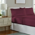 thumbnail image 3 of Pointehaven Heavy Weight Solid Flannel Sheet Set, California King, Merlot, 3 of 8