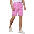 thumbnail image 4 of NOMADIC NOOK Plaid Shorts for Men's Regular Fit Flat Front Summer Chino Shorts 2 Pack, 4 of 5