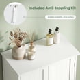 thumbnail image 4 of Giantex Bathroom Floor Cabinet, Wooden Freestanding Storage Cabinet with Double Doors, Suitable for Bathroom, Living Room, Bedroom, Entryway, 4 of 6