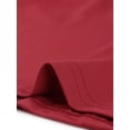 thumbnail image 5 of Women's Plus Size Round Neck Ruched Short Sleeve Blouse Summer Casual Top Burgundy 2X, 5 of 5