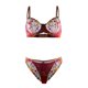 thumbnail image 4 of Gibobby Lencería sexy para mujer Conjunto de Lencería Sexy para Mujer con Cinturones de Liga Conjunto de Sujetador y Bragas de Encaje Sexy(Rojo, M), 4 of 5