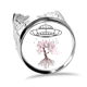 thumbnail image 1 of Anillo de compromiso de boda de amor ajustable Unbranded M, 1 of 3