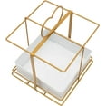 thumbnail image 5 of 10x Practical Gold Square Baskets Flower Vase Wedding Flower Basket Stand Vases Geometric for Party, 5 of 8