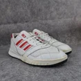 thumbnail image 1 of Ad-id-as Shoes Men 8 Sneaker Lifestyle Active AR Trainer Grey Red Comfort Athletic, 1 of 6