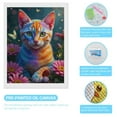 thumbnail image 3 of Diamond Art Kits for Adults - Colorful Cat Butterfly Garden 5d Diamond Painting for Adults, Diamond Art for Adults Beginners, Frameless Diamond Painting Kits for Adults for Home Wall Decor, 3 of 7