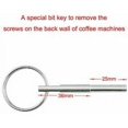thumbnail image 4 of Clé de Machine à Café Tête Ovale Vis pour Outil en Acier Inoxydable 316 Jura Capresso, 4 of 5