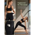 thumbnail image 4 of Sexy Dance Women High Waist Capris Leggings Activewear Workout Running Cropped Pants with Pockets, 4 of 13