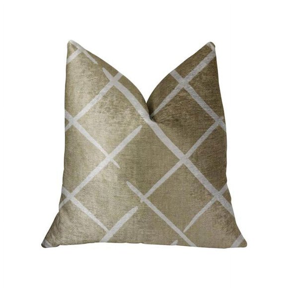 Plutus PBRA2229-2026-DP DaVinci Beige & Brown Luxury Throw Pillow, 20 x 26 in. Standard