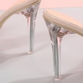 thumbnail image 5 of Women Elegant Heel Open Toe  Shoes T Slip on Pointed Closed Toe Dress Sandal Shoe Stiletto Heels,High Heels, 5 of 8
