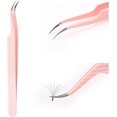 thumbnail image 1 of Pince à Extension de Cils Volume de Cils Pince à Cils Précision Pointe Courbée Pince à Cils Techniques d'Isolation et de Volume Outils d'Application Professionnelle, 1 of 8