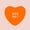 ORANGE, variant on Ceybo Valentines Day Bite Me Heart Candy Wall Decals