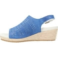 thumbnail image 3 of Women's Propet Marlo Espadrille Wedge Sandal Blue Sheepskin 11 B, 3 of 5