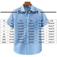 thumbnail image 2 of Wyobmus Mens Linen Blend Shirt Short Sleeve Button Down Shirts with Pocket Casual Untucked Dress Shirts Beach Vacation Tops M-5XL B-Gray, 2 of 3