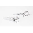 thumbnail image 3 of OZ-USA® Chrome Fork Ear Headlight Mount Brackets Motorcycle Chopper Cafe Racer 35mm-43mm, 3 of 4