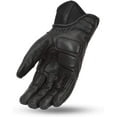 thumbnail image 2 of First Mfg Co - Shadow - Men's Motorcycle Biker Riding Black Leather Gloves - Extra Large - Waterproof, 2 of 2