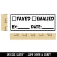 thumbnail image 2 of Faxed Emailed Document Fill-in Self-Inking Rubber Stamp Ink Stamper for Business Office - Yellow Ink - Large 2-2/4 Inch, 2 of 7