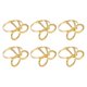 thumbnail image 2 of Juego de 6 Anillos Servilletas Mariposa, Soporte Servilleta para la DecoracióN Mesa ReunióN Familiar Navidad Boda., 2 of 5
