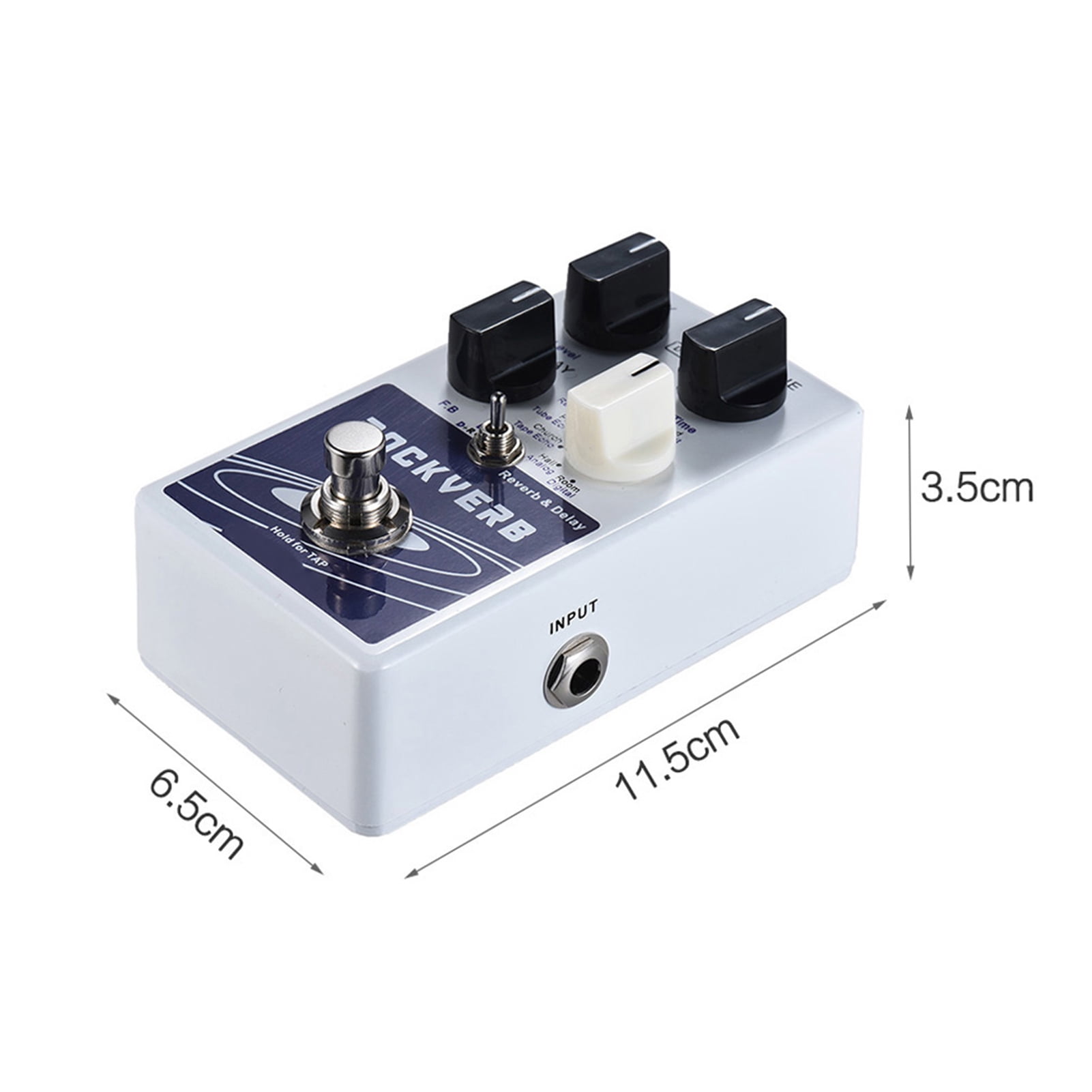 reverb effect pedal Effect ammoon POCKVERB Reverb & Delay Guitar Effect Pedal 7 Reverb Effects + 7 Delay Effects With Tap Tempo Function True Bypass