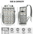 thumbnail image 3 of Travel Cooler Bag - Bulldog Dog Camping Beer Cooler Backpack with Bottle Opener- Waterproof Insulated Picnic Backpacks - Cooler Bag for Beach, 3 of 6