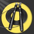 thumbnail image 1 of Tignapoo Speed Fitness Jump Rope for Students - Adjustable Length, Metal Design in Black, Ideal for Cardio, Endurance Training, and Weight Loss - Lightweight with Superior Control and Smooth Rotation, 1 of 6