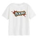 thumbnail image 1 of Camiseta de manga corta para mujer, ropa de calle elegante de dibujos animados de verano, camisetas con cuello redondo para vacaciones, compras en la Blanco, 1 of 9
