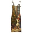 thumbnail image 5 of Christmas Snowmen Sleeveless Dress for Women Clothing Female Women's Summer Skirt, 5 of 7