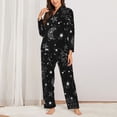 thumbnail image 3 of Bingfone Womens Pajama Sets Space Galaxy Print,Long Sleeve Loungewear Pajamas Set-X-Large, 3 of 9