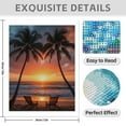 thumbnail image 3 of Diamond Art Kits for Adults - 5d Tropical Sunset Beach Chairs Diamond Painting for Adults, Diamond Art for Adults Beginners, Diamond Painting Kits for Adults for Home Wall Decor, 3 of 7