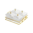 thumbnail image 4 of Tongina Dried Fruit Tray Divided Snack Serving Bowls Dried Fruit Plate Divided Serving Platter for Candy Snacks Appetizer Fruits Nuts clear, 4 of 8