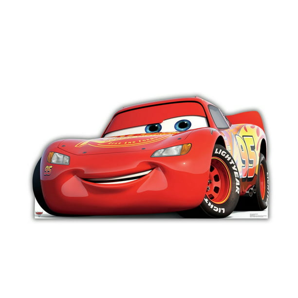 lightning mcqueen disney pixar cars 3 cardboard stand up 3ft walmart com