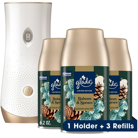 Glade Automatic Spray Air Freshener, Balsam & Spruce, 1 Device   3 refills