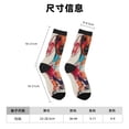 thumbnail image 3 of Balery Colorful Dachshund Art Calcetas Largas con Estampado para Hombre y Mujer – Suaves y Transpirables, Talla Única (US 5-11), 3 of 6