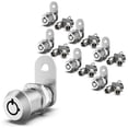 thumbnail image 1 of 6 Pack Upgraded Cam Lock RV Storage Locks, Keyed Alike 5/8 Inch Cabinet Locks for RV Storage Door Tool Box Drawers, 1 of 5