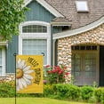 thumbnail image 3 of AMHNF Spring Summer Garden Flag Floral 12x18 Inch Double Sided Hello Sunshine Garden Flag Outside Burlap Farmhouse Small Yard Flag, 3 of 5
