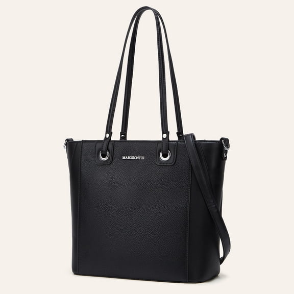 Fashion Women Tote Bag With Long Shoulder Strap Veganic Leather Material Office Lady Commuter Handbag High Capacity Fits Up to Laptop 12"