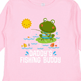 thumbnail image 4 of Inktastic Daddys Fishing Buddy Cute Frog Boys or Girls Long Sleeve Toddler T-Shirt, 4 of 5