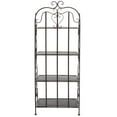 thumbnail image 5 of SAFAVIEH Tyrique Outdoor Patio 4 Tier Shelf Unit, Rustic Brown, 5 of 11