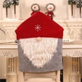 thumbnail image 2 of Cubierta Trasera De La Silla Estilo De Papá Noel Tela No Tejida Cubierta Protectora De La Silla Silla Suave Anticolisión Tela Protectora Para El Hogar Cocina Sala De Estar Noticed HA026360-01, 2 of 7