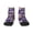 1 Black, variant on Bowling Game Pattern Quarter Crew Socks,Toe Seamed Ankle Socks,Cotton Cushioned Breathable Athletic Crew Sports Socks