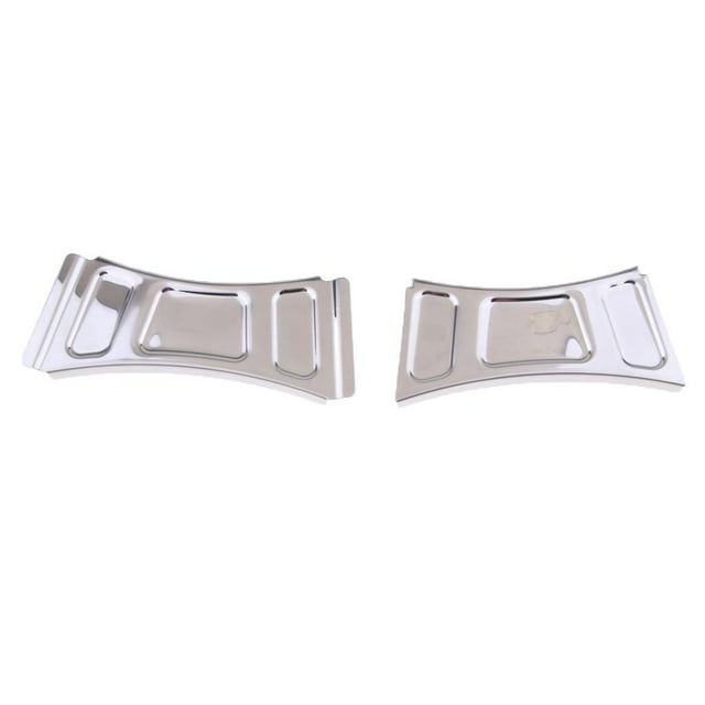 Par de Cubiertas de Abrazadera de Tubo Inferior de Motocicleta de Metal Plateado para Turismo Sharpla Cubierta de soporte transversal para tubo descendente